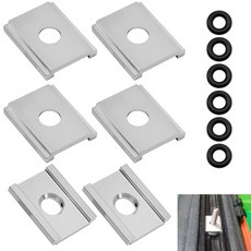 카약 어댑터 및 O-링 6개 YakAttack MightyBolt RAM Scotty 및 기타 1.3cm(1/2인치) 와이드 헤드 T-볼트에 적합 FeelFree Uni, 카약 어댑터 및 O-링 6개, YakAttack Mig