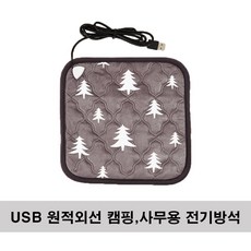 더안 1인용 USB 캠핑용 사무용 원적외선 전기방석
