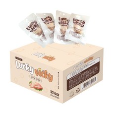 럭키비키 닭고기 통살 반려동물 간식, 100개, 20g, 닭가슴살