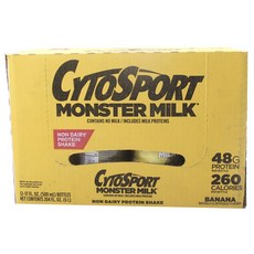 CYTOSPORT Monster 牛奶蛋白奶昔香蕉, 500ml, 12件