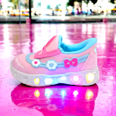 산리오 마이멜로디 불빛 발광 라이팅 운동화 아동화 어린이 유아 키즈 아이 신발 핑크
