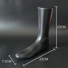 발마네킹 신발 마네킹 전시용 매장 발모형 양말 가게, 1개, 23cm 블랙 여성용