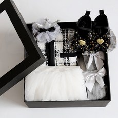 嬰兒禮盒套裝 女寶寶滿月公主裙 週歲禮服