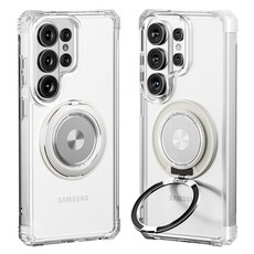 AITEWO 갤럭시 휴대폰 케이스 맥세이프 360도 각도 조절이 변색 방지 에어백 충격 방지