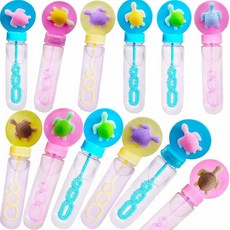 [ 1096990 ] 미니 버블 거북이 완드 생일 파티 용품 선물 여름 학교 교실 학생 상품 12팩