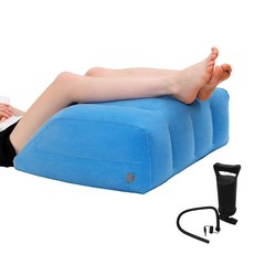 TC LAMROBAM 공기 주입식 다리 높이 웨지 - 수면 임신 부상 및 수술 회복을 위한 휴대용 지지대 혈액 순환 개선 및 붓기 감소