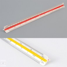 글마트 삼각스케일자 15cm/30cm 제도용자, 15cm - 고배율