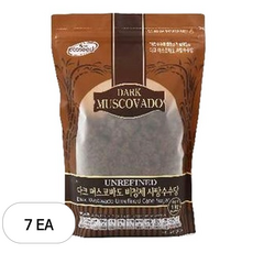 에코씨드 비정제 다크머스코바도, 1kg, 7개