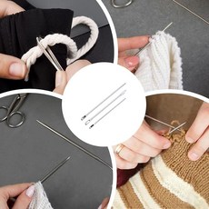 2p/3p 대형 바지 고무줄 끼우개 츄리닝 끈 끼우기 도구 의류 치마 밴드 셀프 수선 밴딩, 1개, 대+소