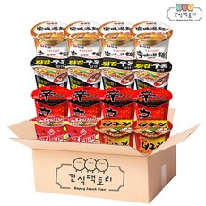 [간식팩토리] 안성4+신라면4+튀김4+진매2+너구리2 소컵 16개, 1개