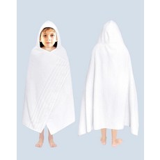 ORIGINAL KIDS 후드 목욕 타월 - 2팩 100% 면 목욕 랩 - 500 GSM 후드가 달린 대형 오버사이즈 아동용 타월 - 유아 샤워 수영장 해변 - 매우 부드럽고, 2-1개, 화이트 클라우드