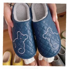 겨울 누빔 곰돌이 실내화 털슬리퍼 보온 홈슬리퍼 방한 실내신발 커플용
