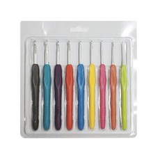 뜨개질 실 바늘 코바늘세트 컬러 실리콘 뜨개질바늘