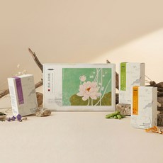 왕실의정원 맑은숨 전통차 티백 선물세트 (작두콩차 도라지차 귤피차), 1개, 단품
