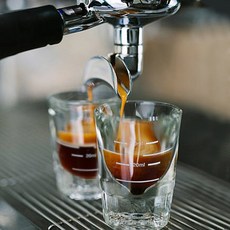 프로페셔널 에스프레소 눈금 샷 잔 60ml - 데미타세 커피 샷잔, 눈금 유리 샷잔, 1개, 투명