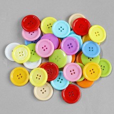 PVC 원형단추 3cm 컬러단추30mm 컬러단추 색깔단추혼합, 200개입x1봉
