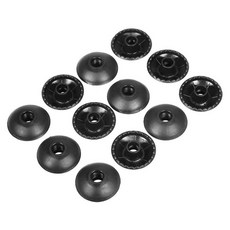 12pcs 라운드 하이킹 워킹 스틱 바구니 팁 트레킹 폴 워크 스틱 지팡이 교체 팁 액세서리, 01 Black
