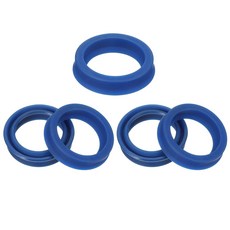 파티킬 UN 방사형 샤프트 씰 12mm ID x 20mm OD x 5mm 너비 산업용 베어링 샤프트 펌프 피스톤 실린더용 PU 오일 씰 5개 파란색, 12mm x 20mm x 5mm