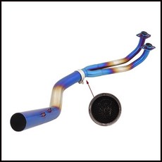 SYM MAXSYM TL500 高品質排氣改裝集管管接頭配件，提升性能與騎乘體驗, 藍色, 1個