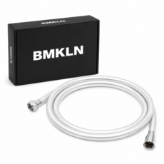 BMKLN 물때방지 PVC 샤워기 호스 BIC323, 실버, 2m