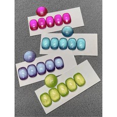 WS 검은 유리 고양이 아트 스타일 젤 펑크 네일 광택제 마그네틱 매니 반영구 바니시, moerbenmaoy1 4