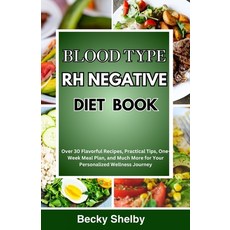 (영문도서) Blood Type RH Negative Diet Book: Over 30 Flavorful Recipes Practical Tips One-Week Meal Pl... Paperback, Independently Published, English, 9798877233096
