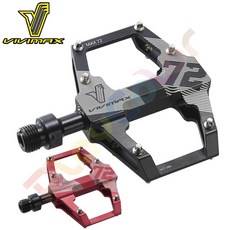 VIVIMAX MAX 72 鋁合金輕量自行車踏板 CO-MP 軸心軸承培林, 1個, 黑色