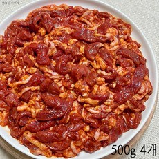 팜스제임 [국산 고추가루] 무항생제 오리주물럭 오리 주물럭 오리고기 슬라이스 (냉장), 4개, 500g