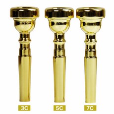 트럼펫 마우스피스 전문 입 도구 풍부한 톤 초보자 연습 황동 악기 액세서리 3C 5C 7C