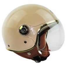 KK 金緻風 馬卡龍色系飛行帽 3/4罩安全帽 安全騎士首選, 奶茶