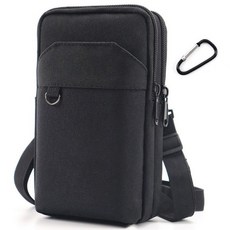 이지큅 등산 크로스백 파우치, 블랙
