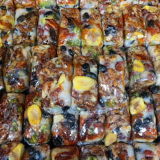 [종로전통떡집] 국산찹쌀 서리태 견과류 가득 달지않은 개별포장 영양떡 건강 아침식사 대용 영양 찰떡, 1.5kg, 1세트