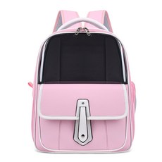 透氣摺疊牛津布貓包 大容量貓咪外出便攜 可收納旅行航空艙雙肩手提, 粉色, 1個