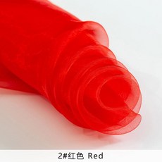 매쉬 원단 바이 컬러 샤이니 오간자 패브릭 디자이너 메쉬 튤 패브릭 웨딩 장식 보일 투명 천 조금 스티프 느낌 TJ0698, 2, 1개