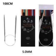 루엔 원형 뜨개질 바늘 튜브 매끄러운 코바늘 직조 바느질 도구 울, 1개