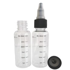과학수업용 희석액담기 뾰족캡 눈금용기 30ml 5p 중등과학키트 뚜껑있는용기 실험, 2세트