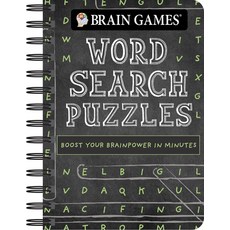 (영문도서) Brain Games - To Go - Word Search Puzzles (Chalkboard) Spiral, Publications International,..., English, 9781645589716