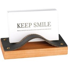 12011767 명함 케이스 거치대 꽂이 스탠드·명함 거치대·데스크용 홀더·오피스·데스크톱·비즈니스·매장용 사무실 Black, 검정색, 11.5x6x1.5cm