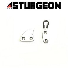 STURGEON 潛水魚槍木質改裝不鏽鋼掛線耳套件, 掛線耳套件