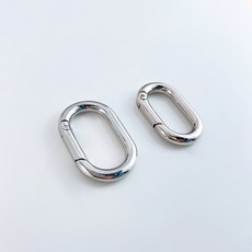 타원 카라비너 링 가방 키링 원터치 고리 악세사리 부자재, OR, 1개