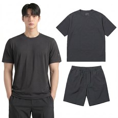 K2 에어로 남성 우븐 경량 반팔 반바지 트레이닝복 여름 세트