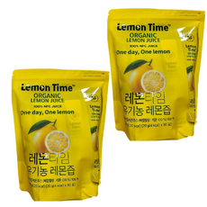 레몬타임 유기농 레몬즙 원액 100% 스틱 스페인산, 2개, 600g