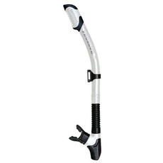 Problue SN-1238B 全乾式黑矽膠呼吸管, 雪白