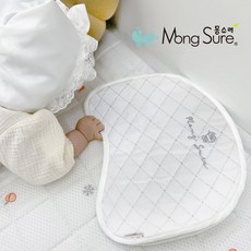 [몽슈레] 웨치바이오 양면 태열베개 신생아베개 냉감베개(반달형)택1, 웨치바이오 태열베개_, 양면 반달형(아이보리)