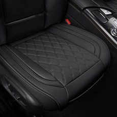 만원으로새차처럼 차량용시트커버 자동차 차시트 운전석의자 가죽카바 카시트 방석 모닝 카니발 쏘렌토 스포티지, 리치블랙, 1개