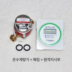 온수계량기 20mm 원격식 온수미터 난방유량계 원격검침 원격지시부 교체용, 계량기 세트(원격지시부 포함), 1개
