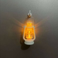 냉장고 자석 기념품 3d 미니 등유 램프 스티커 자기 흡입 레트로 밤 빛, White A