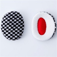 睡覺專用搖粒絨單耳保暖耳罩，側睡隔音耳罩，男女分體耳包，冬季保暖耳捂, 黑色格子貂絨, 1個