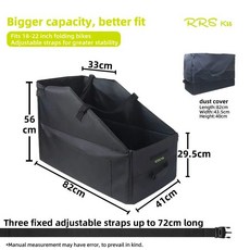 접이식 자전거보관백 트렁크 캐링백 운반, 18-22인치 + 더스트커버, 1개