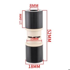 MTB 리어 쇼크 부싱 ID 12.7mm OD 15mm 쇼크 업소버 DU 부싱 22 - 68mm 소프트 테일 바이크 리어 업소버 산악 자전거, 05 52MM, 1개